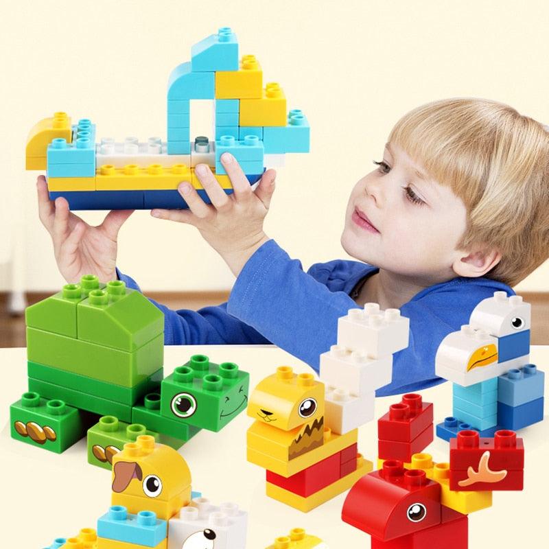 360Pcs Big Size Brick Colorful Bulk Bricks Baseplates - Building Blocks - Toys For Children (8X2)