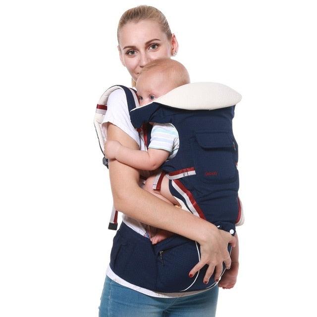 Baby Carrier, 4-in-1 Adjustable Infants Holder, Soft and Breathable, Ergonomically Designed Kids Wrap with Removable Bib, Toddler Carrier (D1)