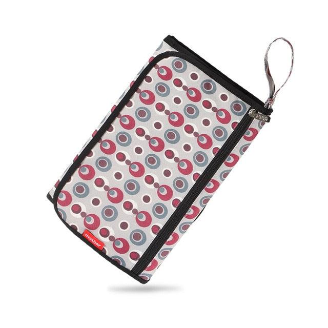 Waterproof Multi Function Baby Portable Changing Pad, Diaper Bag, Travel Mat Station Grey Large (D1)