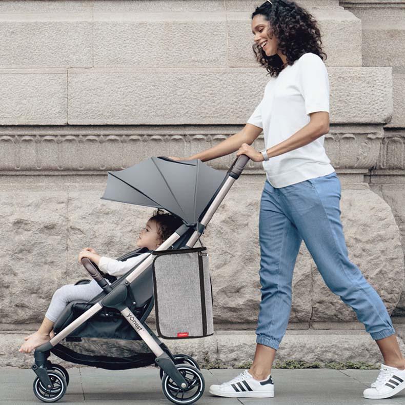 Waterproof Multi Function Baby Portable Changing Pad, Diaper Bag, Travel Mat Station Grey Large (D1)