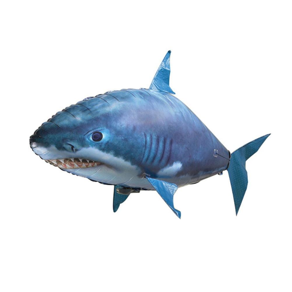 Great Infrared RC Flying Air Shark Toy - Funny Remote Control Fish Balloon For kids - Gifts Party Decoration Flying Fish Balloon (1X2)(D2)