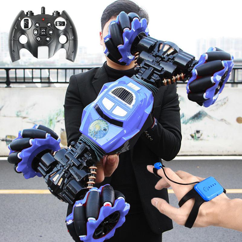 Great Remote control Car 4WD - Gesture Induction Radio Remote Control Stunt Car - Twisting Off- Road Vehicle Light Music Drift Toy (D2)(1X2)(3X2)(5X2)