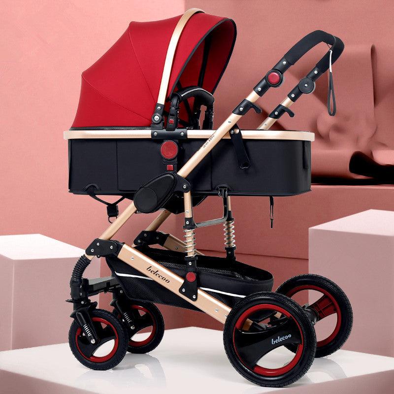 Gorgeous High Landscape Baby Stroller 3 in 1- Luxury Baby Stroller With Car Seat - Reversible Baby Carrier (X3)