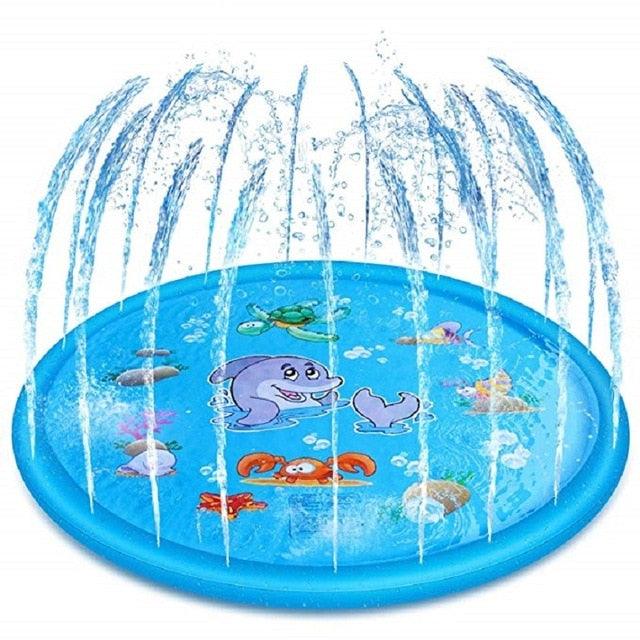Amazing Family 170cm Kids Sprinkler Pad Mat - Children Summer Outdoor Water Splash - Play Mat Lawn Inflatable Sprinkler - Cushion Toy (D2)(2X3)