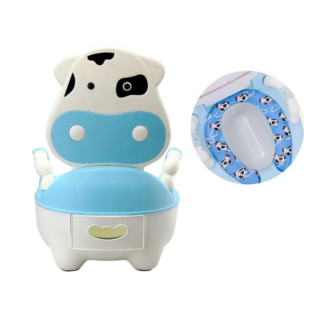 Children's Pot Soft Baby Potty - Plastic Road Pot Infant Potty Training - Cute Baby Toilet Safe Kids Potty Trainer (D1)(5X1)