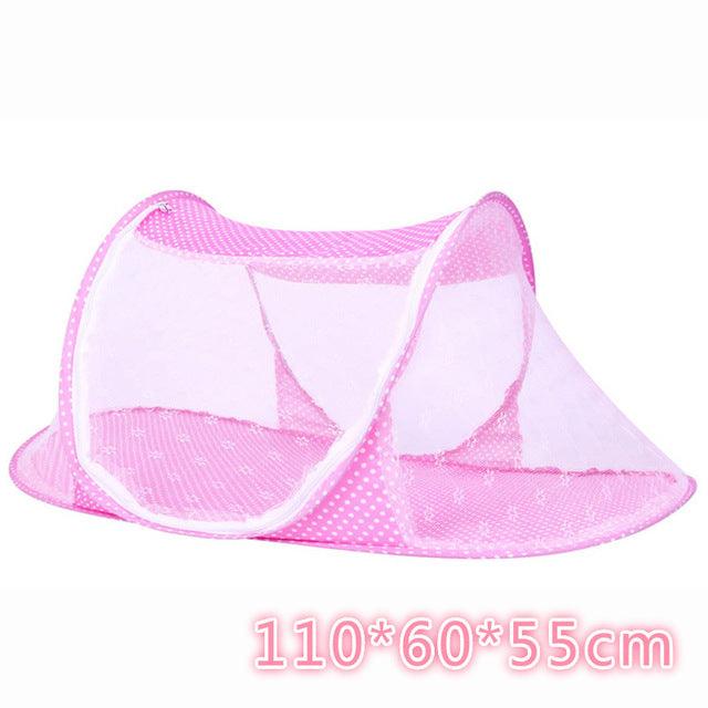 Baby Bedding Crib - Netting Folding Baby Mosquito Nets Bed - Mattress Pillow Three-piece Suit For 0-3 Years Old Children (X5)(3X1)