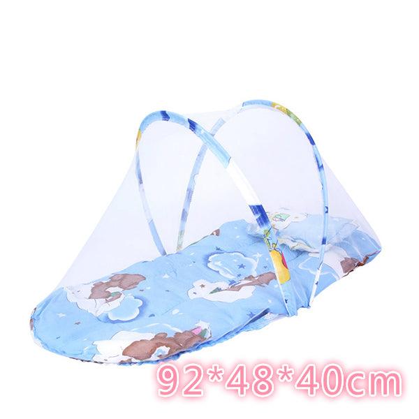 Baby Bedding Crib - Netting Folding Baby Mosquito Nets Bed - Mattress Pillow Three-piece Suit For 0-3 Years Old Children (X5)(3X1)
