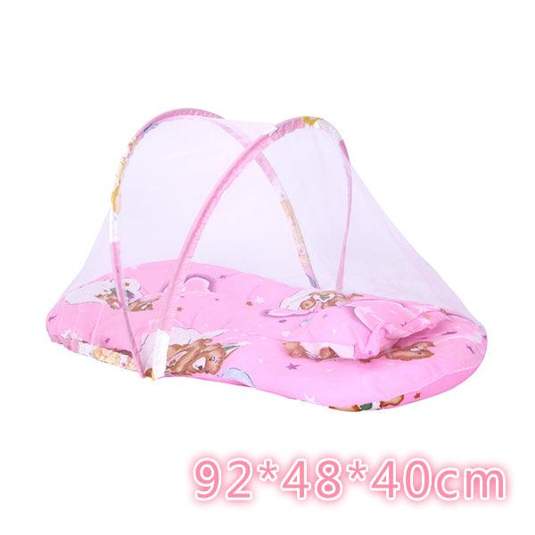 Baby Bedding Crib - Netting Folding Baby Mosquito Nets Bed - Mattress Pillow Three-piece Suit For 0-3 Years Old Children (X5)(3X1)