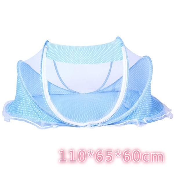 Baby Bedding Crib - Netting Folding Baby Mosquito Nets Bed - Mattress Pillow Three-piece Suit For 0-3 Years Old Children (X5)(3X1)