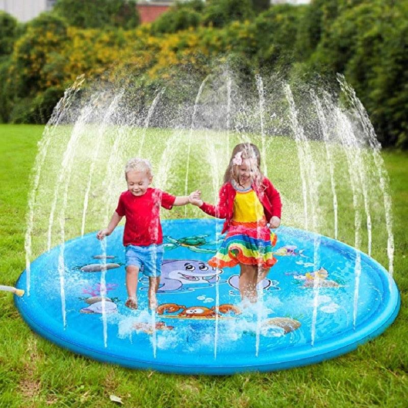 Fun170cm Kids Sprinkler Pad Mat - Children Summer Outdoor Water Splash - Inflatable Sprinkler Cushion Toy (2X3)(F2)
