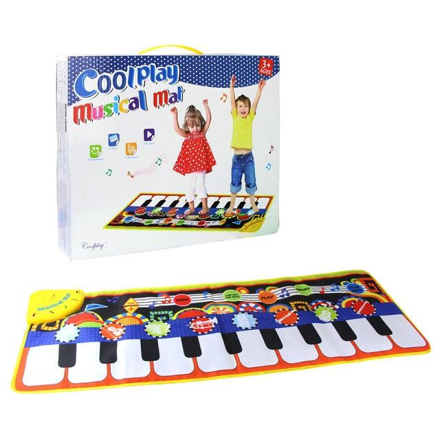 110x36cm Baby Play Musical Piano Mat - Instrument Mat Game Carpet - Music Toys For Kids Xmas Gift (2X2)(F2)