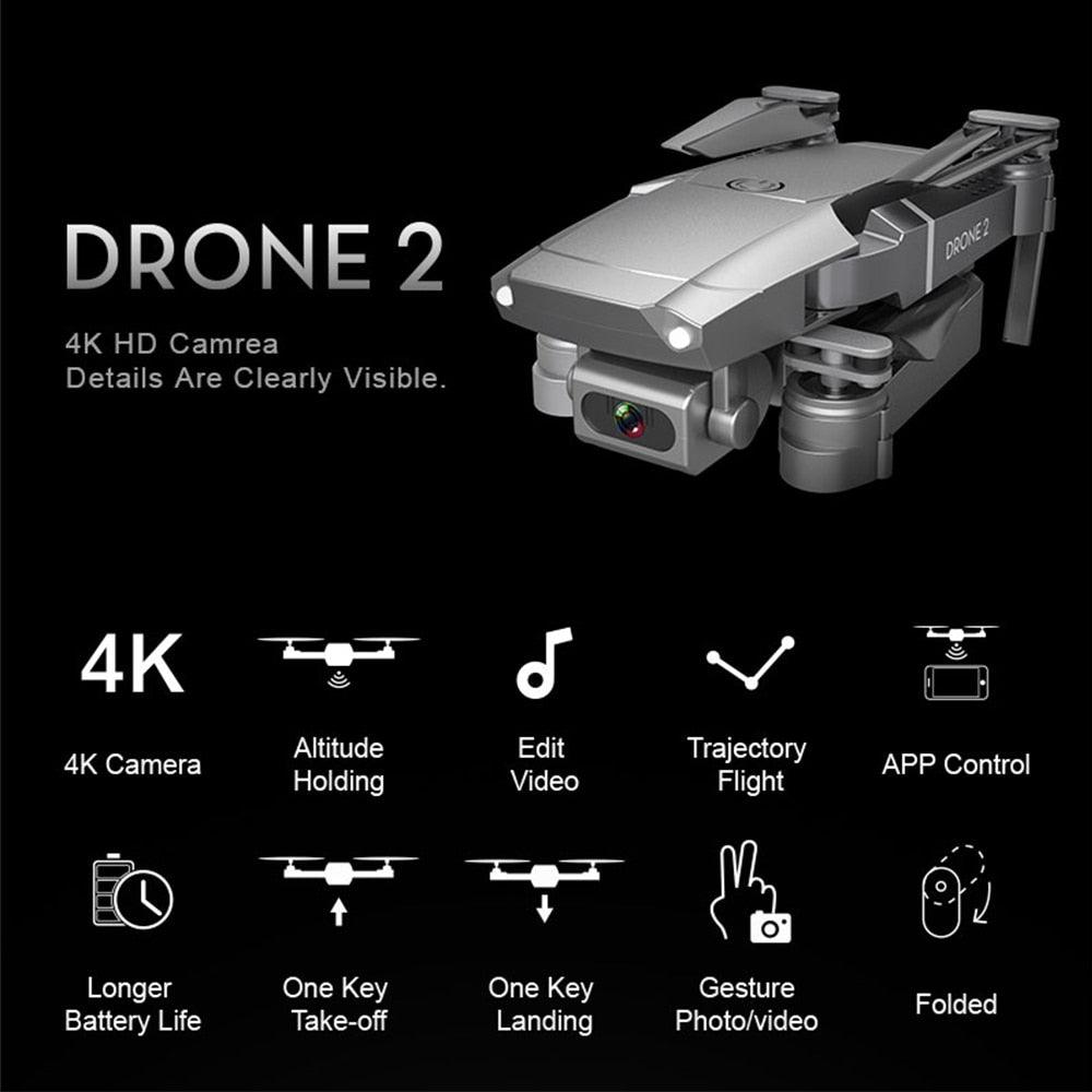 NEW Arrival E68 Drone - HD wide angle 4K WIFI 1080P FPV Drones - Video Live Recording Quadcopter Height To maintain Drone - Camera Toys (5X2)(RLT)(F2)