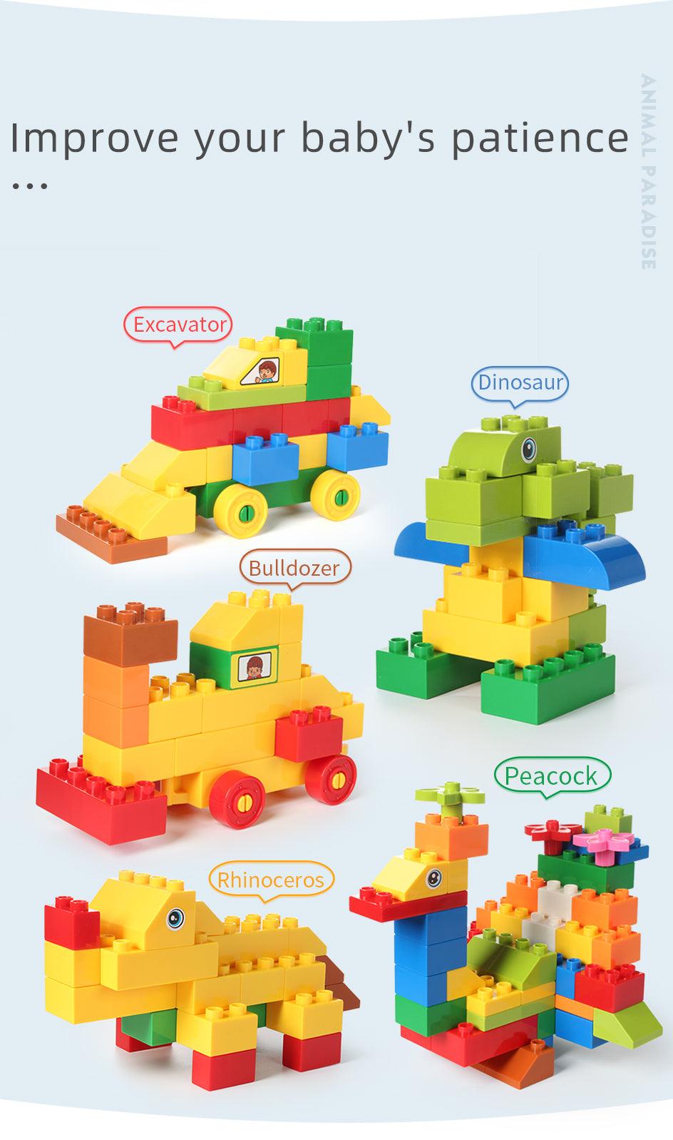 260PCS Building Blocks Stickers - Figurine Classic City Bricks Construction- Educational Toys For Children (8X2)