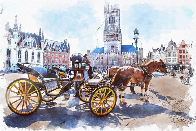 Amazing Puzzle - 500 Pieces - Mini Landscape Pattern - Pictures Adult Reduce Stress Puzzles - Children Puzzle Gifts - Educational Toys (7X2)