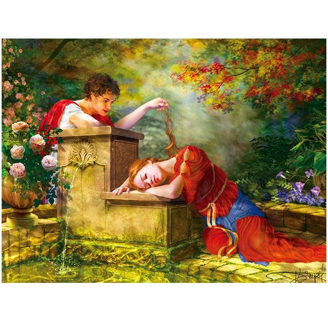 1000 Pieces Puzzle - 50*70 cm Assembling Picture Landscape Puzzles Toys - Educational Gift (F2)(7X2)
