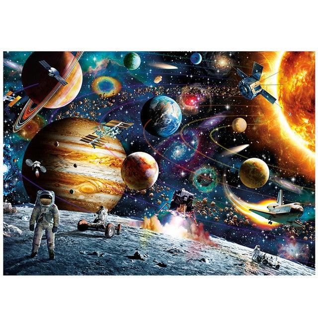 1000 Pieces Puzzle - 50*70 cm Assembling Picture Landscape Puzzles Toys - Educational Gift (F2)(7X2)