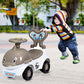 Beautiful 3-in-1Baby Walker Sliding Car Pushing Toy Cart Ride On Toy w/ Sound Gray (1U01)(X9)