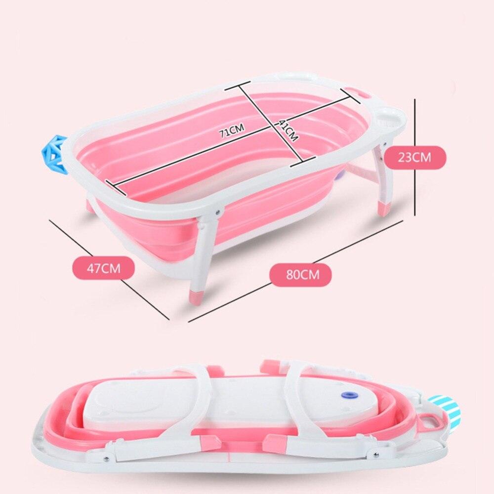 New Baby Infant Child Kids Toddler - Bath Tub Safe Baby Shower Portable Foldable Seat - Space Saving Design Flat Foldable Tub (4X1)