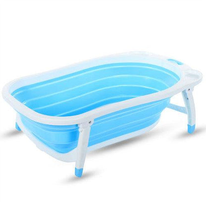 New Baby Infant Child Kids Toddler - Bath Tub Safe Baby Shower Portable Foldable Seat - Space Saving Design Flat Foldable Tub (4X1)