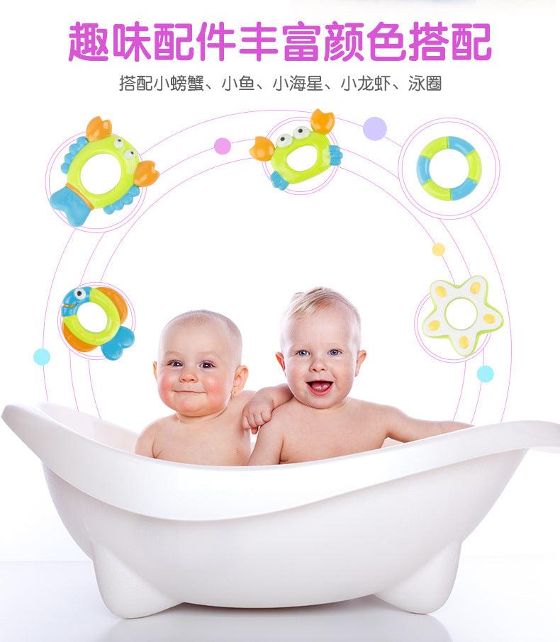 6pcs Kids Bath Toy Tub Octopus - Bath Play Set - Children Bathroom Cartoon Octopus Shower Soft Toy Gift (4X1)(F1)