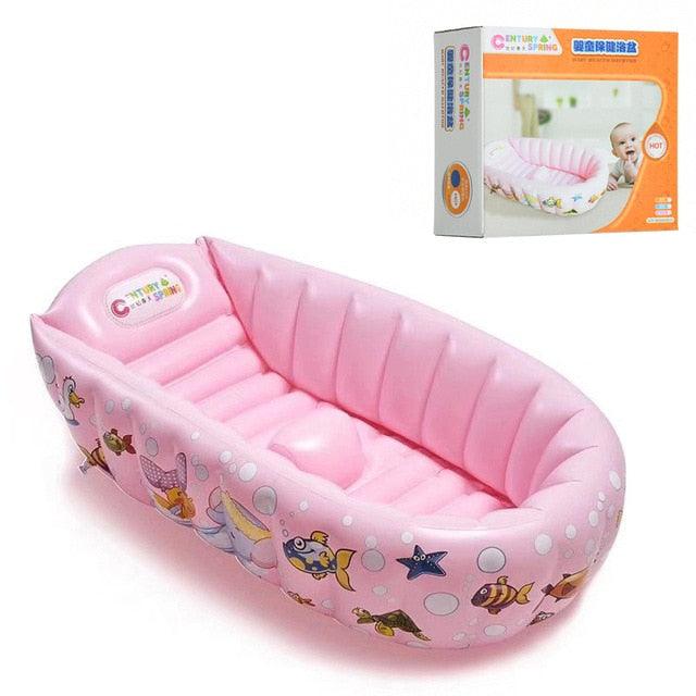 Amazing Baby Inflatable Bath Tub - PVC Tubs Shower Bath Tub Set - Portable Bathtub Children 's Supplies Products (4X1)