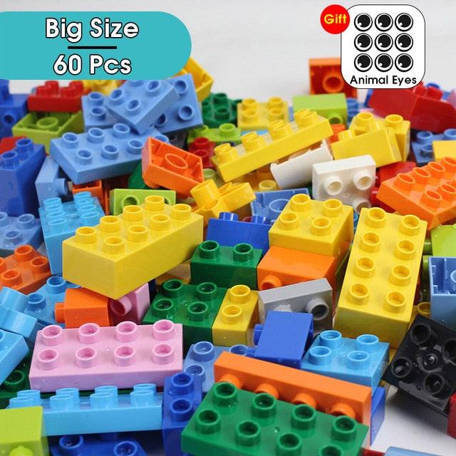 360Pcs Big Size Brick Colorful Bulk Bricks Baseplates - Building Blocks - Toys For Children (8X2)