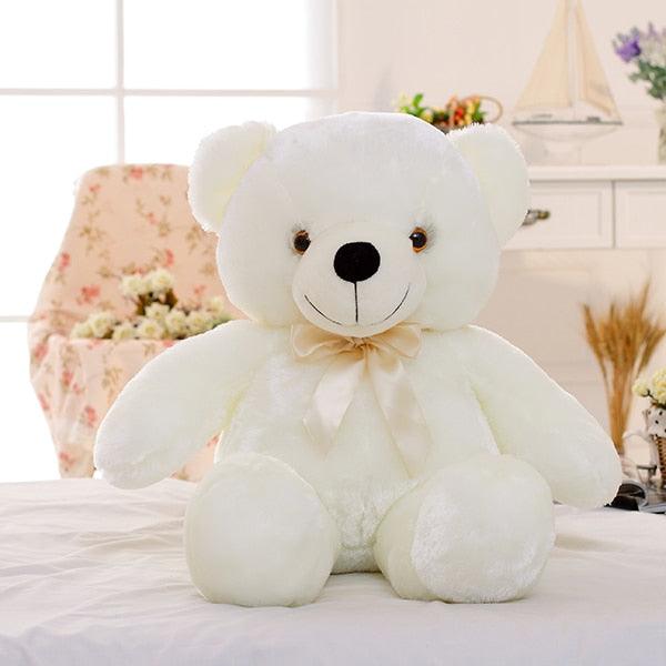 Gorgeous 50cm Creative Light Up LED Teddy Bear - Stuffed Animals Plush Toy - Colorful Glowing - Christmas Gift For Kids Pillow (9X2)(3X4)