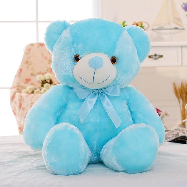 Gorgeous 50cm Creative Light Up LED Teddy Bear - Stuffed Animals Plush Toy - Colorful Glowing - Christmas Gift For Kids Pillow (9X2)(3X4)
