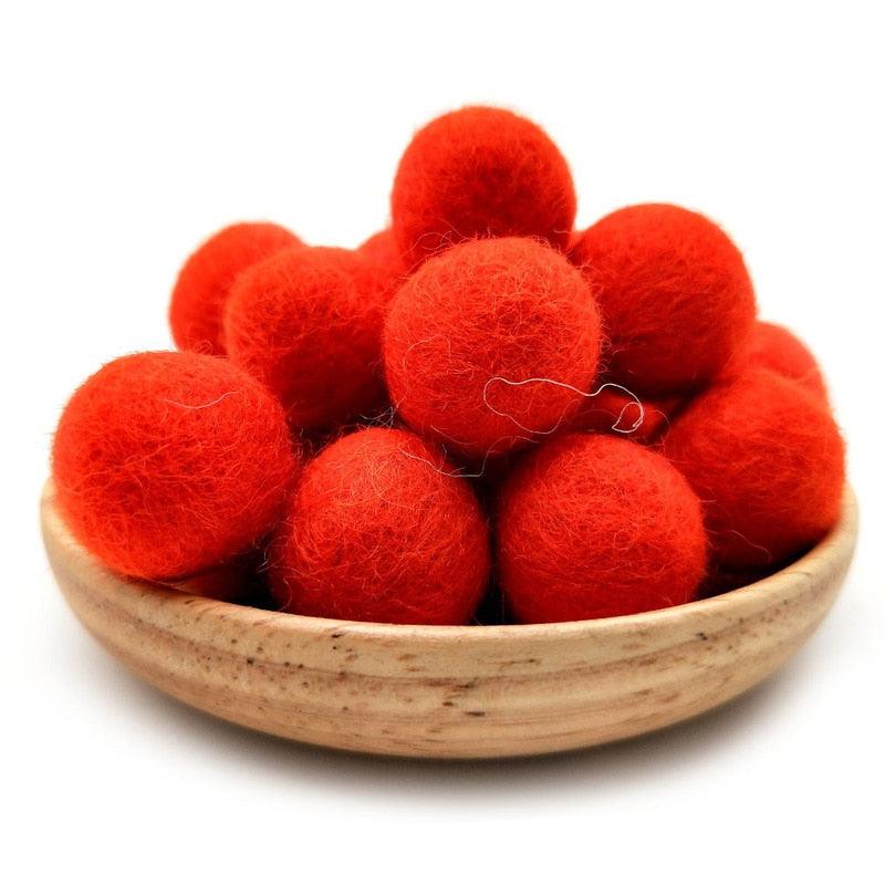 Fur Ball Arts Kids Toys Crafts DIY Apparel Sewing Fabric Supplies Wedding Home Decoration -20Pcs 20mm Pompoms Soft Poms (8X1)(F2)