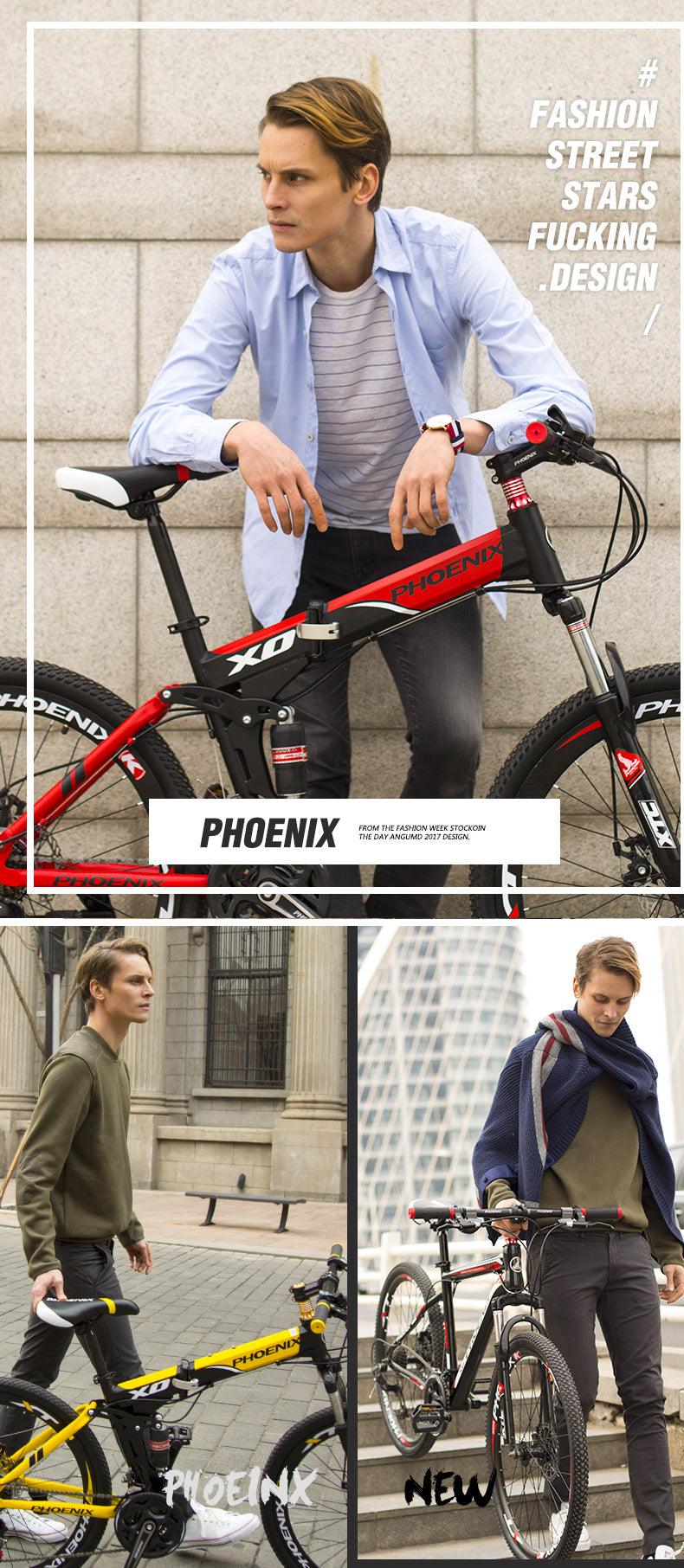 Amazing 24 Speed Bicycle - Road Bike Aluminum Alloy Frame - Cycling Double Disc Drake 26inch - Racing Bicycle MTB Mountain Bike (9X1)