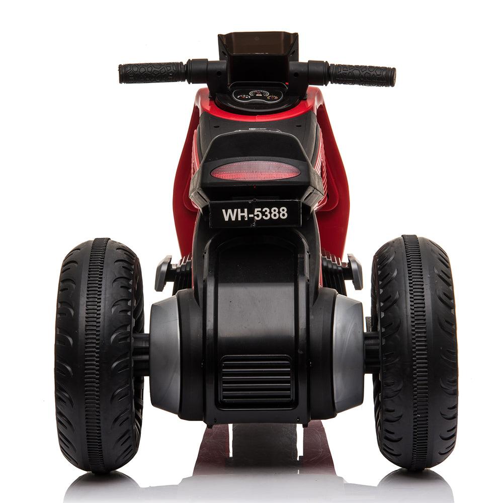 Gorgeous Children's Electric Motorcycle 3 Wheels - Can Sit Double Drive - Red Children's Scooter Stroller Easy To Drive (1U2)(9X1)(5X2)