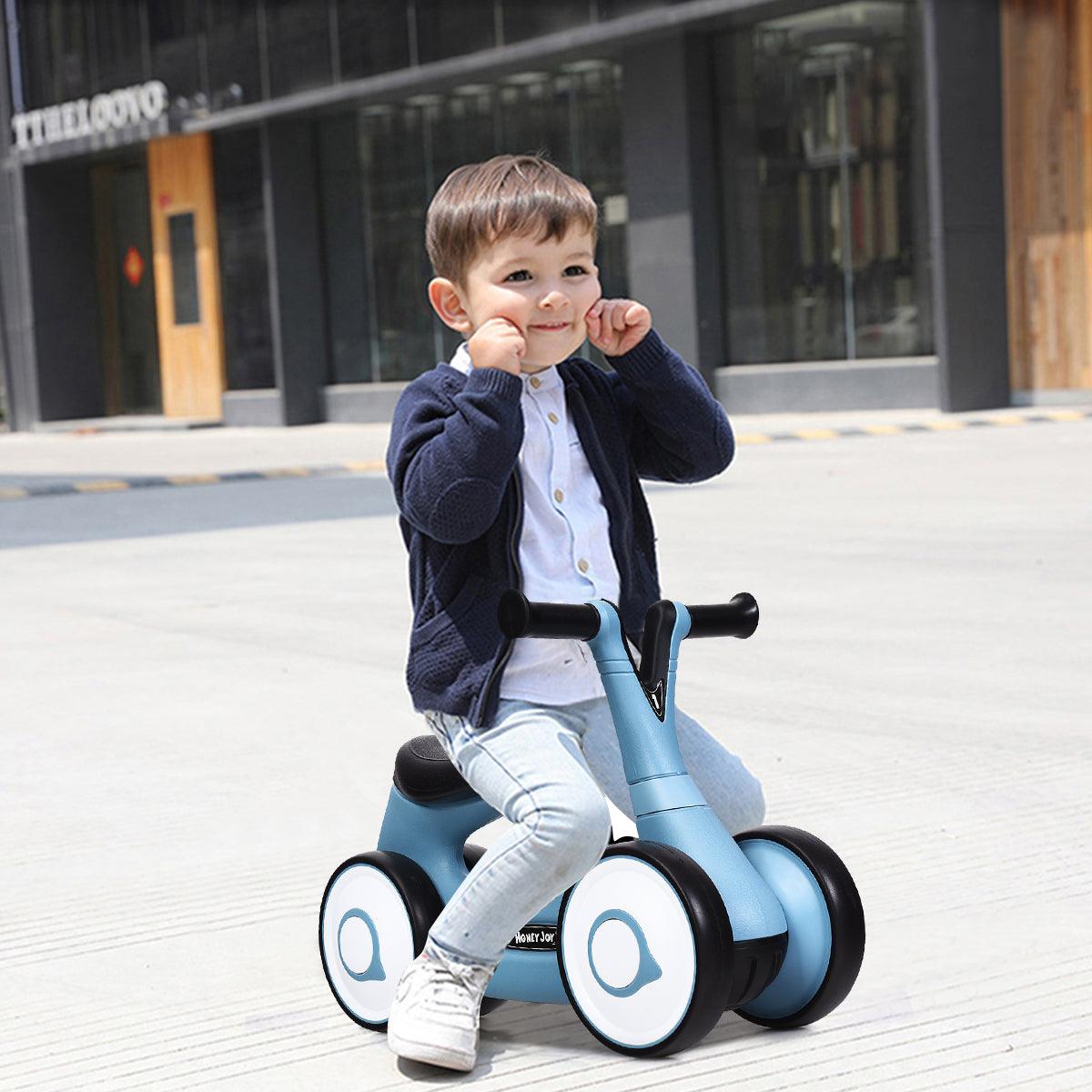 New Style Baby Balance Bike Bicycle Mini Kids Walker Toddler Toys Rides No-Pedal Blue (1U2)(9X1)