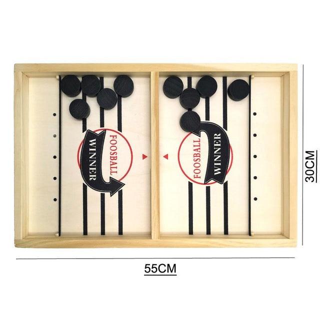 Hot Fast Hockey Sling Puck Game - Paced Sling Puck Winner - Fun Toys Board-Game Party Game For Adult - Child - Family (D2)(7X2)