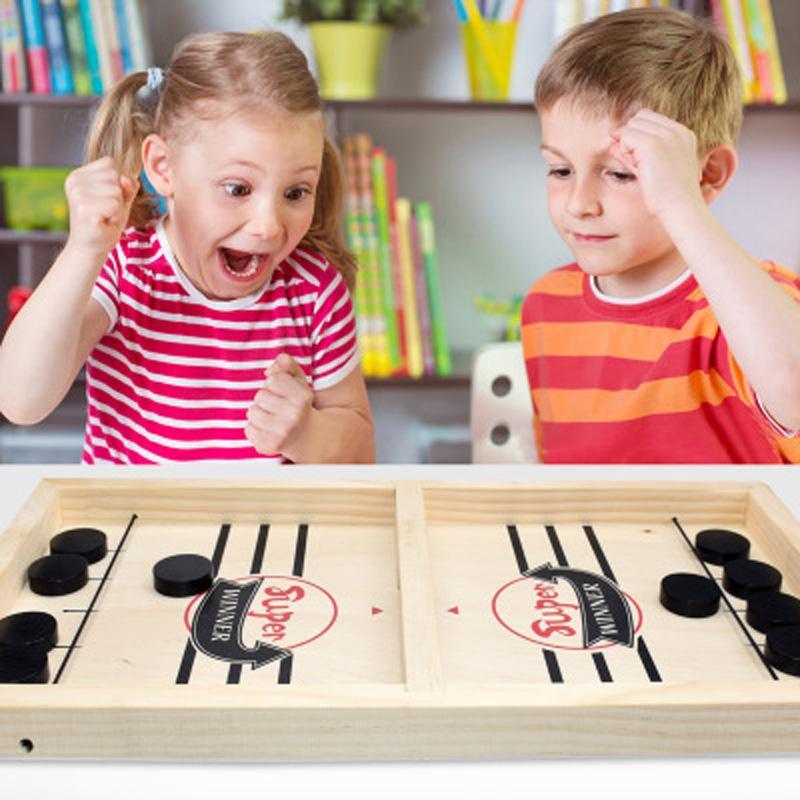Foosball Winner Board Game Bounce Chess - Eject Chess Parent-Child Interactive - Desktop Hockey Toy (7X2)