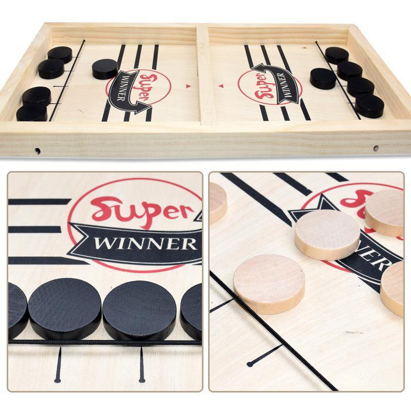 Foosball Winner Board Game Bounce Chess - Eject Chess Parent-Child Interactive - Desktop Hockey Toy (7X2)