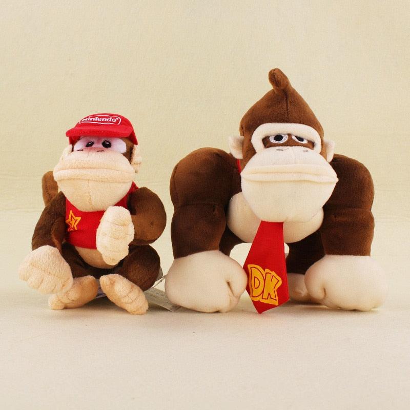 Super Mario Plush Toys Cartoon - Stuffed Animals Doll Monkeys and Donkey Kong For kids - Best Christmas Birthday Gifts 2Pcs/Set (9X2)(3X4)