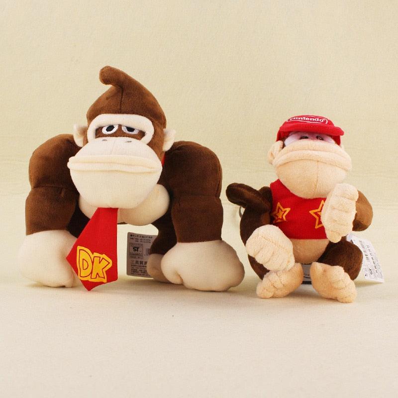 Super Mario Plush Toys Cartoon - Stuffed Animals Doll Monkeys and Donkey Kong For kids - Best Christmas Birthday Gifts 2Pcs/Set (9X2)(3X4)