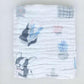 Newborns Kids Wash Beach 6 Layer Big Baby Towel - Cotton Cartoon Muslin Gauze Squares Cloth - Infant Swaddle Bath Blankets (D1)(2X1)