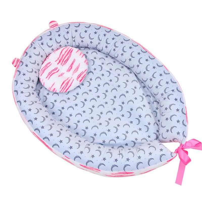 Baby nest bed - Baby Bassinet - Baby Lounger Breathable, Washable, Portable and Lightweight Perfect for Cuddling, Lounging- (X5)(F1)