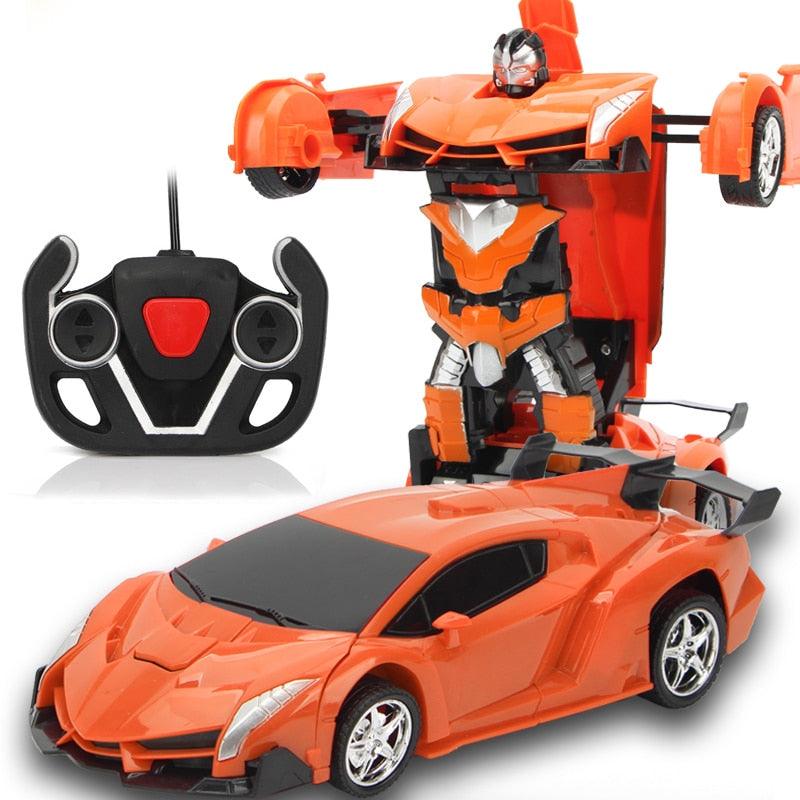 New XYCQ RC Car Transformation Robots - Sports Vehicle Model Robots Toys - Cool Deformation Car Kids Toys (1X2)(3X2)(5X2)