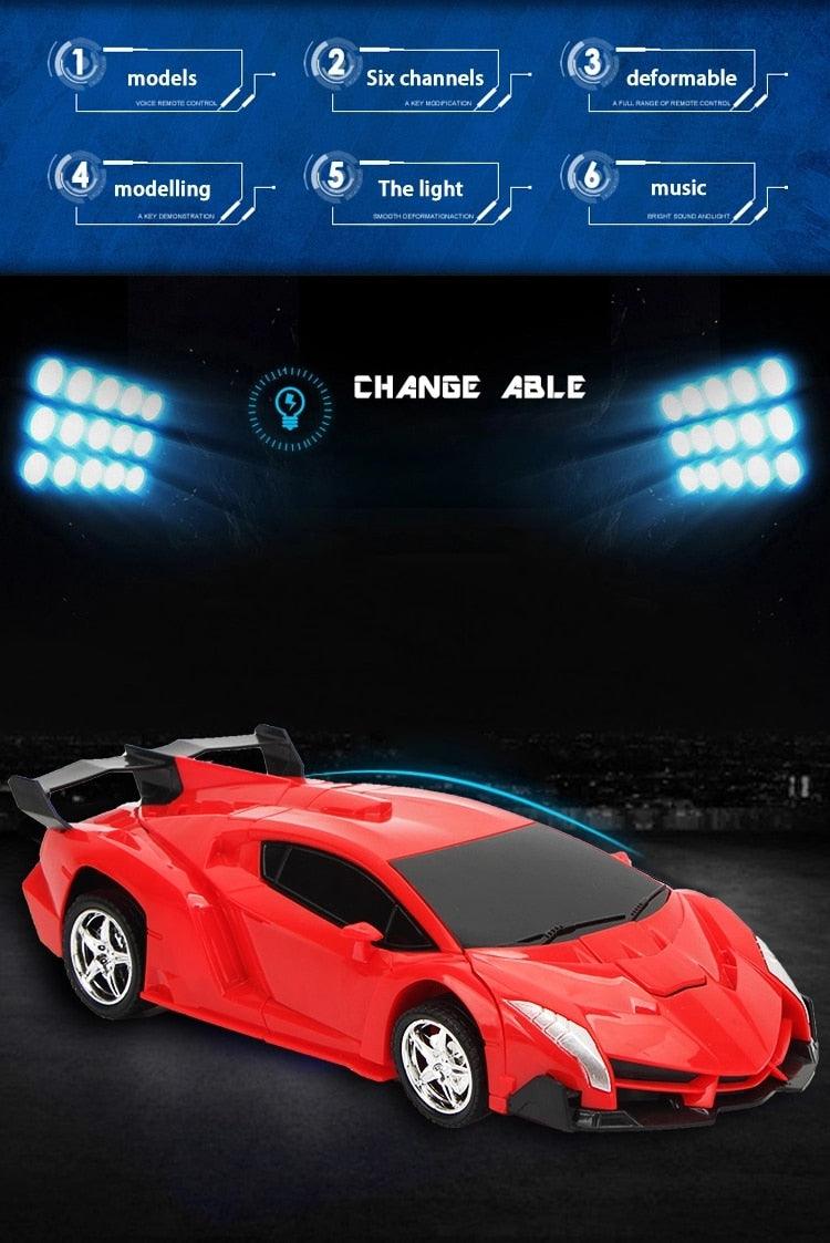 New XYCQ RC Car Transformation Robots - Sports Vehicle Model Robots Toys - Cool Deformation Car Kids Toys (1X2)(3X2)(5X2)