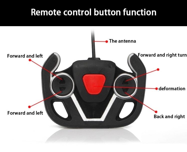 New XYCQ RC Car Transformation Robots - Sports Vehicle Model Robots Toys - Cool Deformation Car Kids Toys (1X2)(3X2)(5X2)