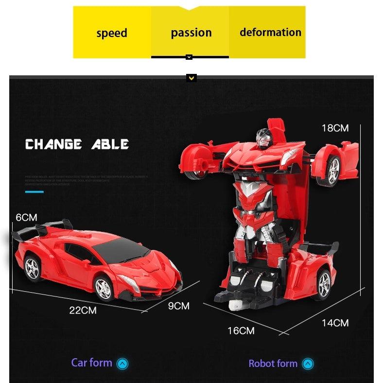 New XYCQ RC Car Transformation Robots - Sports Vehicle Model Robots Toys - Cool Deformation Car Kids Toys (1X2)(3X2)(5X2)