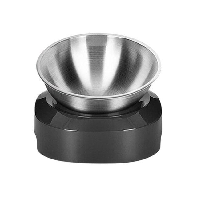 Stainless Steel Double Bowls 15° adjustable Pet Cat And Dog Food Bowl (2U71)