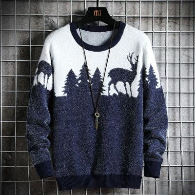 Trending Sweater - Hot Style Christmas Theme Men's Loose Sweater (TM6)(CC3)