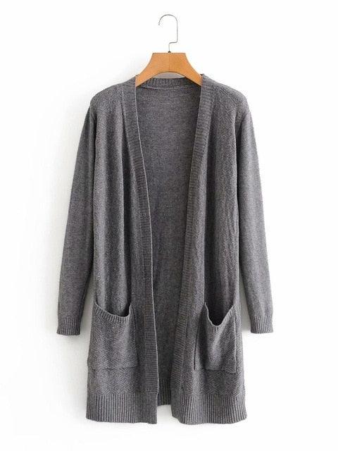 Trending Women's Long Cardigans - Solid Color Cardigan Coat (TP4)(TB8C)(BCD2)(F20)(F35)