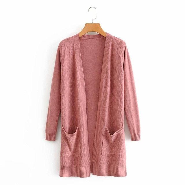 Trending Women's Long Cardigans - Solid Color Cardigan Coat (TP4)(TB8C)(BCD2)(F20)(F35)