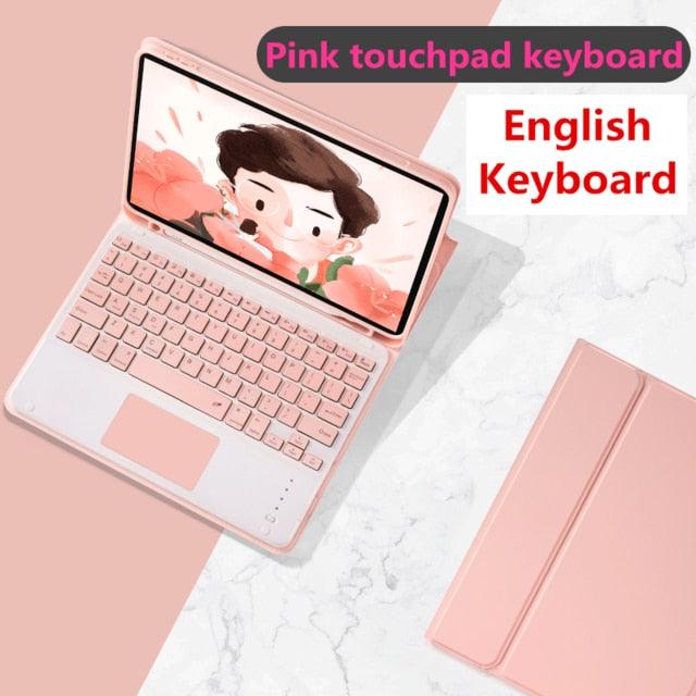 Touchpad Keyboard Case - for iPad Pro 11 - Air 3 10.5 Pro 10.5 7th 10.2 9.7 Cover W Pencil Holder - Touchpad Keyboard (TLC3)