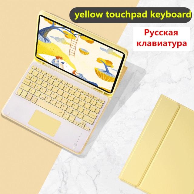 Touchpad Keyboard Case - for iPad Pro 11 - Air 3 10.5 Pro 10.5 7th 10.2 9.7 Cover W Pencil Holder - Touchpad Keyboard (TLC3)