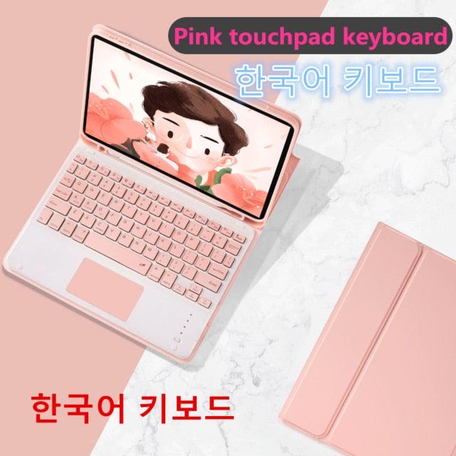 Touchpad Keyboard Case - for iPad Pro 11 - Air 3 10.5 Pro 10.5 7th 10.2 9.7 Cover W Pencil Holder - Touchpad Keyboard (TLC3)